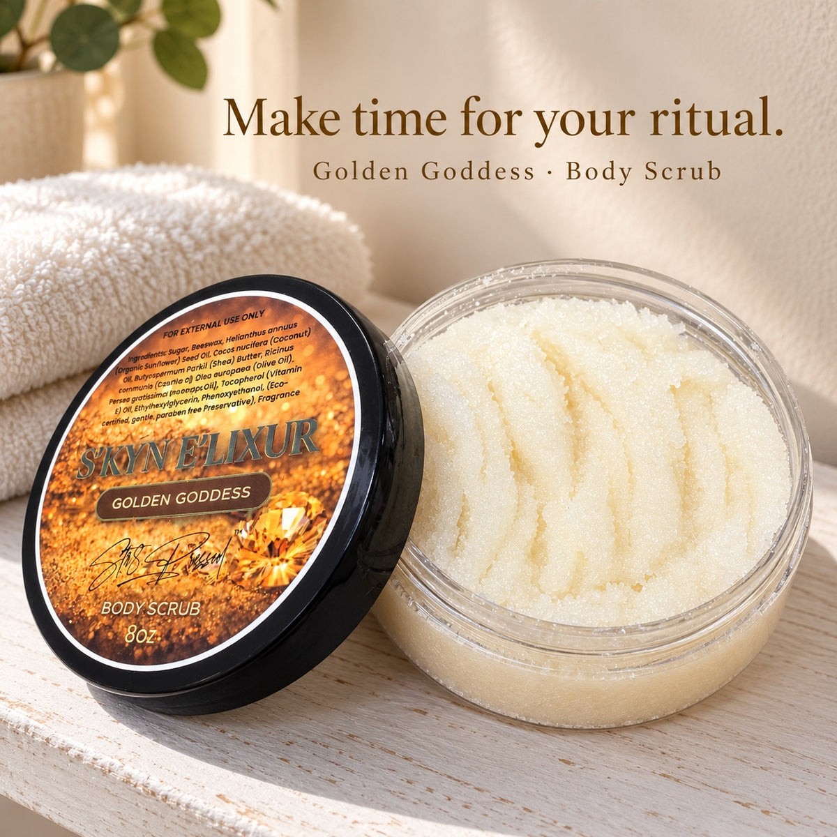 Golden Goddess Body Scrub additional lifestyle photo